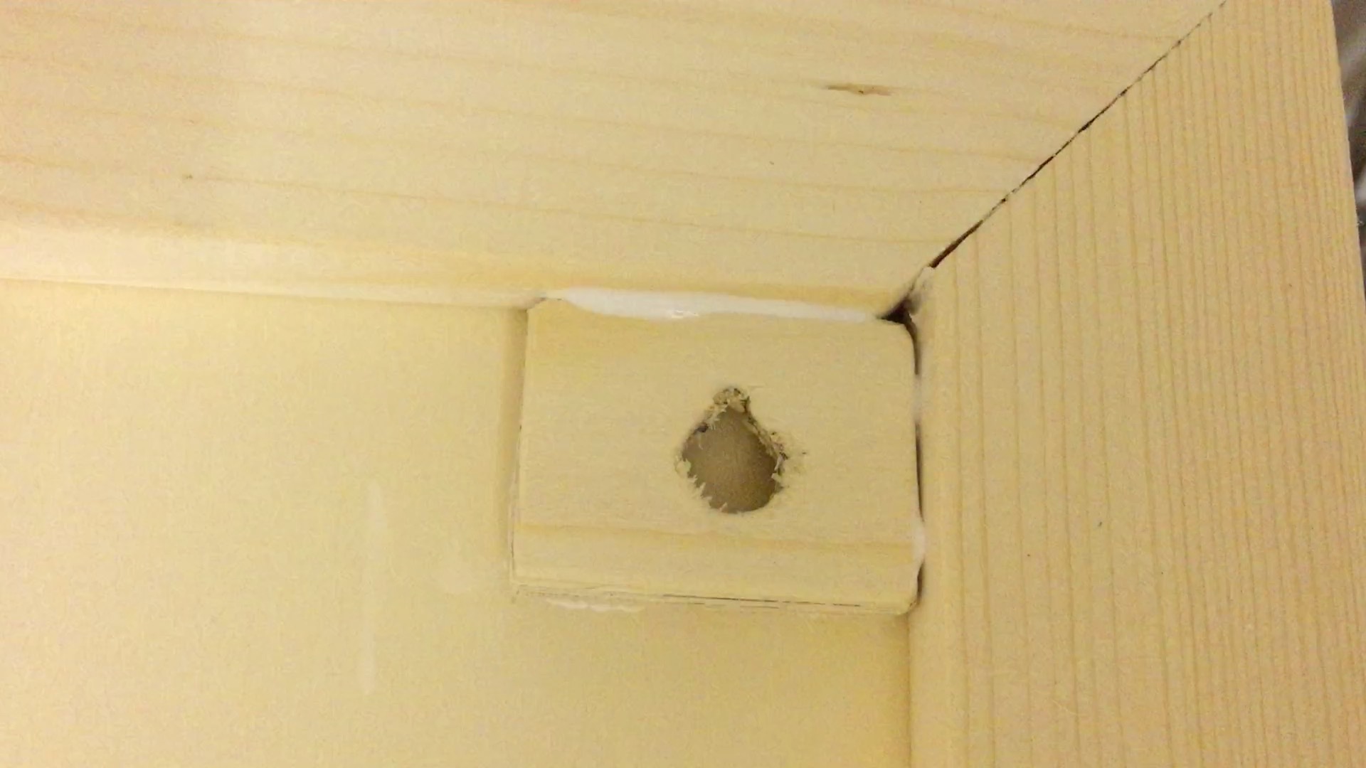 Frame holder glued in